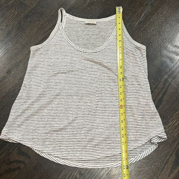 Wrap London Linen Tank Top Women’s US 6 UK 10 Blue White Striped Nautical Resort - Picture 6 of 7